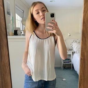 BRANDY Cream and Black Tank